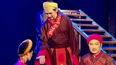 Một cảnh trong vở Thành Thăng Long ngày ấy. 