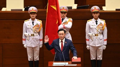 Tân Chủ tịch QH Vương Đình Huệ tuyên thệ nhậm chức.