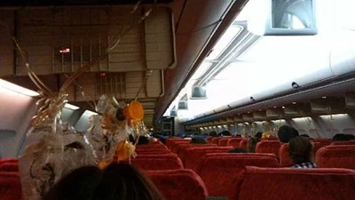 Máy bay hỏng động cơ giữa trời, hành khách trào máu mũi