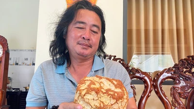 Một người dân ở Gia Lai sở hữu khối đá quý nghi long diên hương