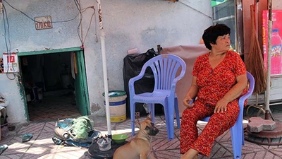 Bà lão sống dưới gầm cầu thang