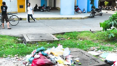 Hàng loạt hố ga thoát nước bị ‘bức tử’