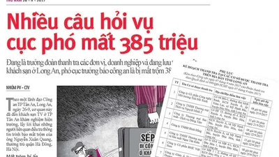 Cục phó mất trộm dừng thanh tra, về Hà Nội giải trình