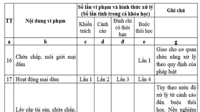Quy định xử lý sinh viên bán dâm: Sai phải sửa!
