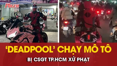 Hóa trang ‘siêu anh hùng’ chạy mô tô phân khối lớn bị CSGT TP.HCM xử phạt