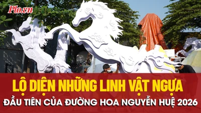 Ngắm những linh vật ngựa đầu tiên của đường hoa Nguyễn Huệ 2026 
