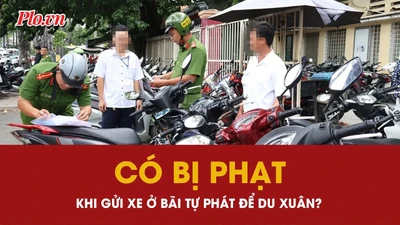 Gửi xe ở bãi giữ xe tự phát khi đi du xuân, người dân có bị phạt?