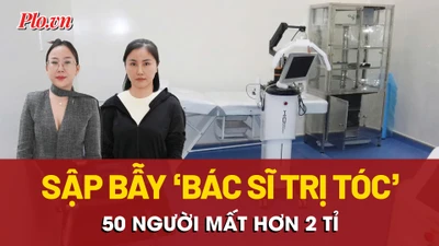Triệt phá cơ sở trị bệnh tóc ‘chui’, khởi tố 2 bị can