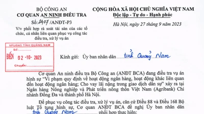 Bộ Công an đề nghị Quảng Nam rà soát, cung cấp thông tin tài sản của 11 tổ chức, cá nhân 