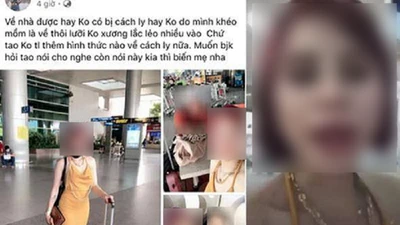 Cô gái trở về từ Daegu bị phản ứng khi khoe trốn được cách ly 