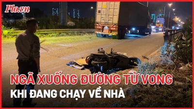 Đang chạy xe về nhà, người đàn ông ngã xuống đường tử vong