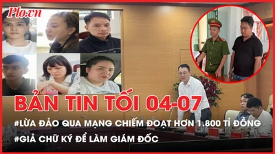 Bản tin tối 4-7: Bộ Công an thông tin vụ lừa đảo qua mạng hơn 1.800 tỉ đồng; Bắt người phụ nữ giết chồng trốn sang Trung Quốc gần 10 năm 