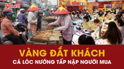 Người TP.HCM đổ xô mua vàng, phố cá lóc nướng ‘cháy hàng’ ngày vía Thần Tài 