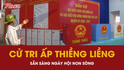 Không khí sẵn sàng trước ngày bầu cử tại ấp Thiềng Liềng