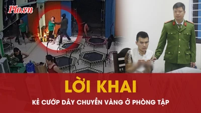Kẻ xông vào phòng thể dục cướp dây chuyền vàng khai gì?