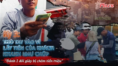 Video điều tra: Vạch trần chiêu trò ‘làm tiền’ của nhóm đánh giày - kỳ 3: Móc ví khách ‘nhanh như chớp’