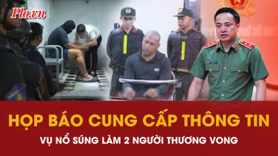 Video: Trung tướng Mai Hoàng chủ trì họp báo cung cấp thông tin vụ nổ súng làm 2 người thương vong