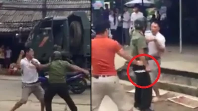 Chỉ đạo xác minh, làm rõ clip công an dùng dao đánh nhau với tài xế