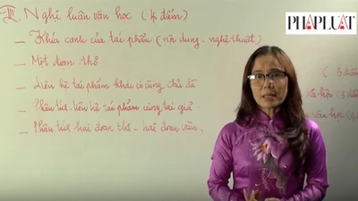 Cách làm phần Nghị luận văn học, môn Ngữ văn 