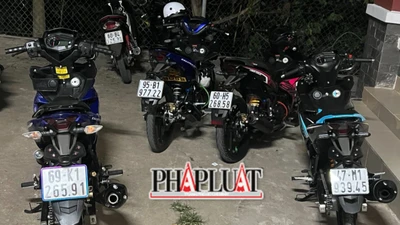 CSGT chặn nhóm thanh niên tụ tập đua xe