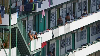 Một khu ký túc xá dành cho lao động nhập cư ở Singapore. Ảnh: GETTY IMAGES