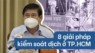 Infographic: 8 giải pháp kiểm soát dịch COVID-19 ở TP.HCM
