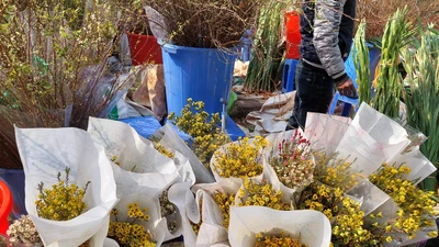 30 Tết, giá hoa tươi đã hạ nhiệt nhưng vẫn ở mức cao