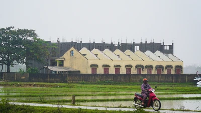 1 trường tiểu học ở Quảng Bình tan hoang sau bão số 13