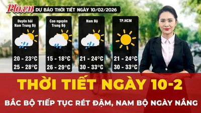 Dự báo thời tiết ngày 10-2: Bắc Bộ tiếp tục rét đậm, Nam Bộ ngày nắng