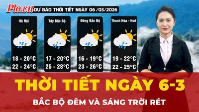 Dự báo thời tiết ngày 6-3: Bắc Bộ đêm và sáng trời rét, Nam Bộ mưa giông