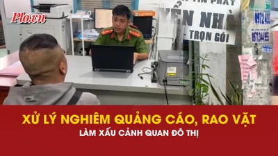 Công an TP.HCM tăng cường xử lý hành vi dán, treo, phát quảng cáo sai quy định