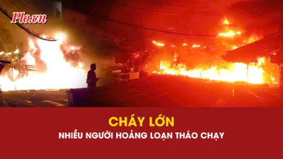 cháy, cháy nhà, chợ Nhị Thiên Đường