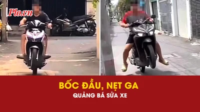 bốc đầu, xe máy, độ xe