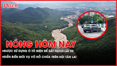sát hạch lái xe, xe điện, vỡ hồ chứa