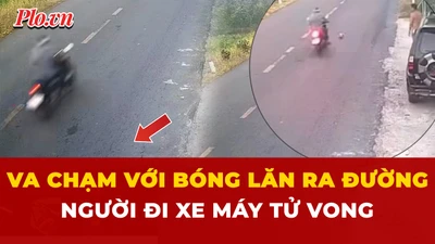 tử vong, người đi xe máy, quả bóng lăn ra đường