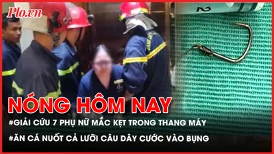 thẩm mĩ viện, giải cứu bảy người, mắc kẹt trong thang máy, thẩm mĩ viện