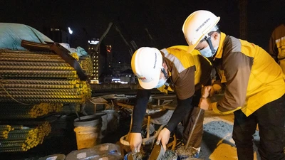 Metro số 1: Hơn 800 công nhân làm việc ở nhà ga Bến Thành