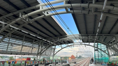 Nhà ga kiểu mẫu của tuyến metro số 1 sắp hoàn thành