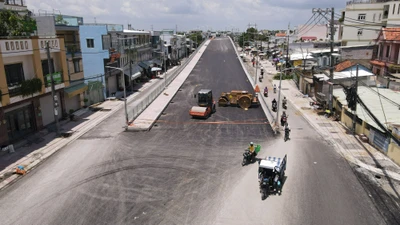 Cận cảnh cầu Long Kiểng và cầu Vàm Sát 2 sắp hoàn thành