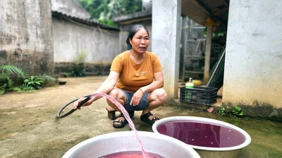 Vụ nước giếng đổi màu tím ở Thanh Hóa: Phạt công ty hơn 1,5 tỉ đồng, tước giấy phép 4-5 tháng