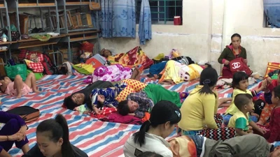 Huyện Đông Hải sơ tán hơn 70.000 dân tránh bão Tembin