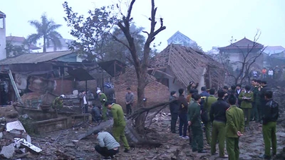 Camera ghi lại vụ nổ kinh hoàng ở Bắc Ninh