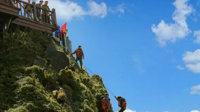  'Người nhện' liều mình vì sắc xanh Hoàng Liên Sơn