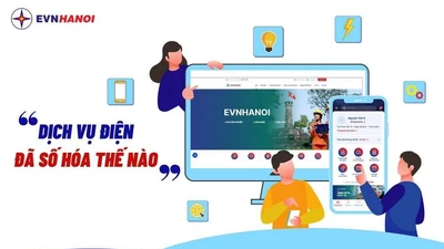 Dịch vụ điện của EVNHANOI được số hóa trên các nền tảng 