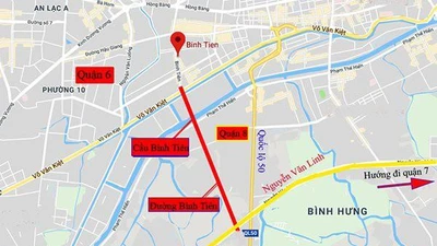 Dừng đầu tư dự án cầu đường Bình Tiên hơn 2.600 tỉ theo hình thức BT