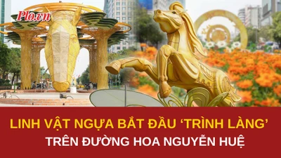 Đường hoa Nguyễn Huệ Tết Bính Ngọ 2026: Hàng chục linh vật độc đáo dần lộ diện