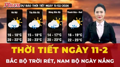 Thời tiết ngày 11-2: Bắc Bộ trời rét, Nam Bộ ngày nắng