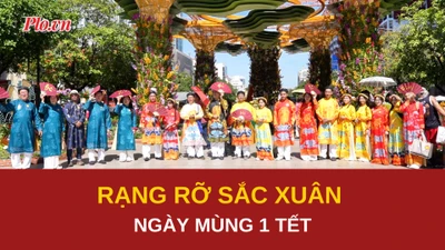 Rộn ràng mùng 1 Tết, người dân TP.HCM hân hoan xuống phố du xuân