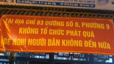 TP.HCM: Điểm phát quà từ thiện ở quận Gò Vấp đã ngưng