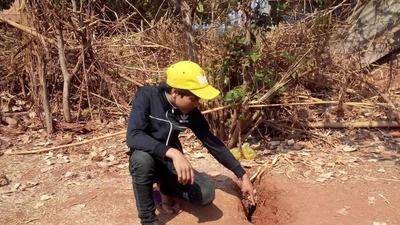 Dân hoang mang vì đất nứt bất thường